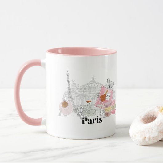 IKONENHAFTES PARIS TASSE (Mit Donut)