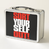 Ikonenhaftes Zitat Jordaniens Peterson: Art sich Metall Brotdose (Rückseite)