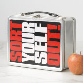 Ikonenhaftes Zitat Jordaniens Peterson: Art sich Metall Brotdose (Beispiel)