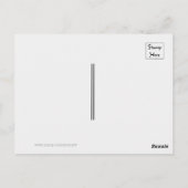 Ikonensive und trendige Art zu sagen, danke Postkarte (Rückseite)