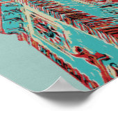 Ikonisch-deutsche Architektur Hamburger Rathaustur Poster (Ecke)