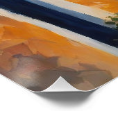 Ikonische Ansichten von Oia Poster (Ecke)