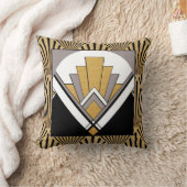 Ikonische Art Deco Cushion. Kissen (Decke)