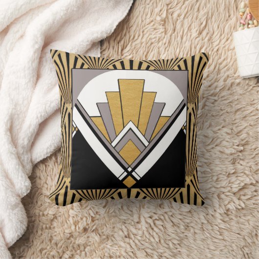 Ikonische Art Deco Cushion. Kissen (Decke)