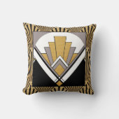 Ikonische Art Deco Cushion. Kissen (Vorderseite)