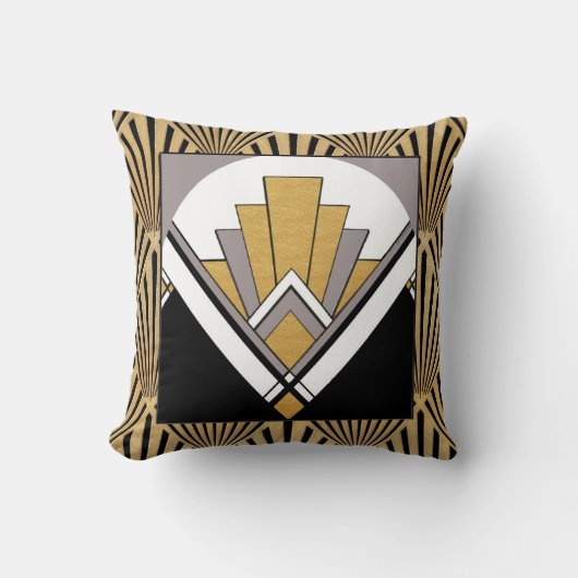 Ikonische Art Deco Cushion. Kissen (Vorderseite)