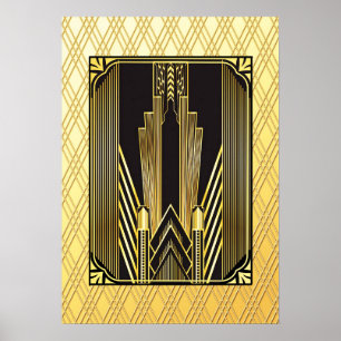 Ikonische Art Deco Poster