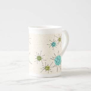 Ikonische Atomic Starbursts Bone China Tasse