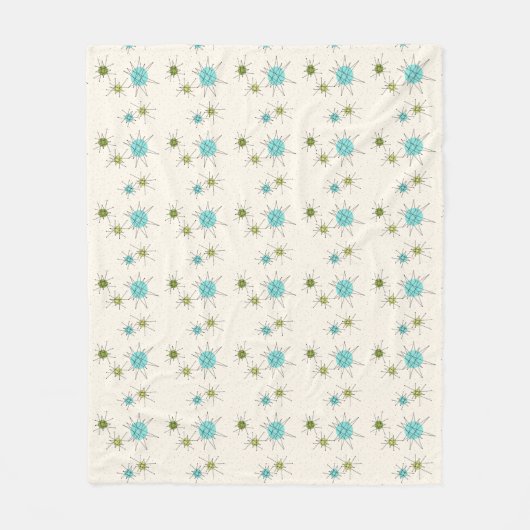Ikonische Atomic Starbursts-Fleece-Decke Fleecedecke (Vorderseite)