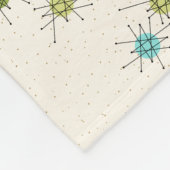 Ikonische Atomic Starbursts-Fleece-Decke Fleecedecke (Ecke)