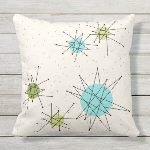 Ikonische Atomic Starbursts Outdoor-Kissen Kissen