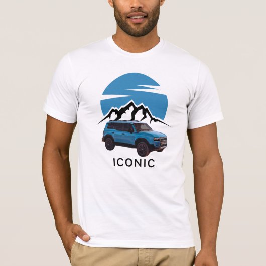 Ikonische Außenkonstruktion eines Offroad-Fahrzeug T-Shirt (Vorderseite)