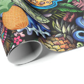 Ikonische Bilder der Papierrolle des Hawaii-Wrappi Geschenkpapier (Rolleneckpunkt)