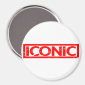 Ikonische Briefmarke Magnet (Vorderseite/Rückseite)