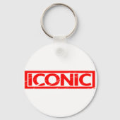 Ikonische Briefmarke Schlüsselanhänger (Rückseite)