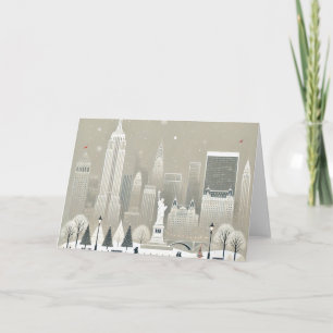 Ikonische Freiheitsstatue & NYC-Skyline Feiertagsg Einladung