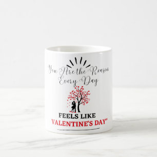 "Ikonische Liebe, ein Herz voller Emotionen - süße Kaffeetasse