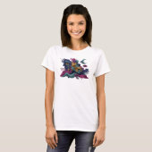 Ikonische Navy VISION 3D-Textkunst T-Shirt (Vorne ganz)