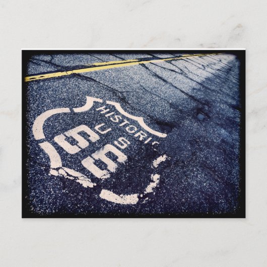 Ikonische Route 66 Postkarte (Vorderseite)