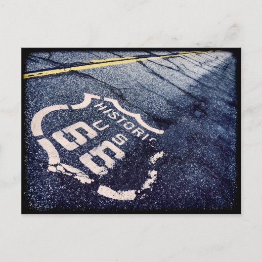Ikonische Route 66 Postkarte (Vorderseite)