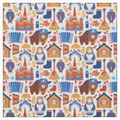 Ikonische russische Bilder Stoff (Muster)