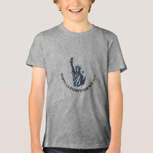 Ikonische Statue des Liberty Torch-Logos Tri-Blend Shirt