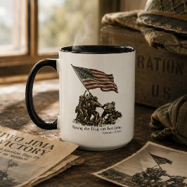 Ikonische US-Marine-Corps-Gedenkstätte des Zweiten Tasse
