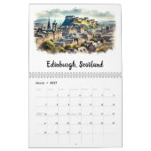 Ikonische Wasserfarbenkollektivitäten Kalender (Mär 2027)