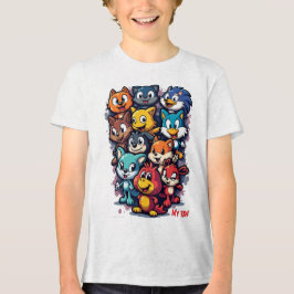 ikonische Zeichen Tri-Blend Shirt
