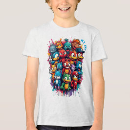 ikonische Zeichen Tri-Blend Shirt