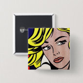 Ikonischer Pop-Art-Button Button (Vorne & Hinten)