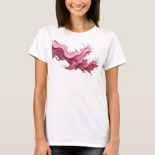 Ikonischer Rosa ABSTRACT ART Kunstdruck T-Shirt