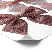 Ikonischer Silber-BOWS-Druck Poster (Ecke)