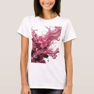Ikonischer silberner ABSTRACT ART Kunstdruck v2 T-Shirt