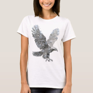 Ikonischer silberner ABSTRACT ART Modeprint v3 T-Shirt