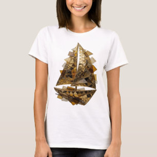 Ikonischer silberner KUNSTDRUCK ABSTRAKTE KUNST v3 T-Shirt
