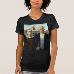 Ikonisches American Gothic von Grant Wood T-Shirt