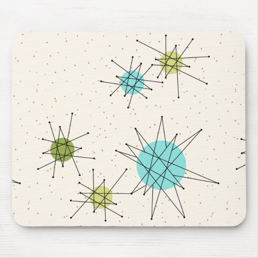 Ikonisches Atom-Sternenexplosion-Mauspad Mousepad (Vorne)