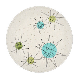 Ikonisches Atomic Starbursts-Schneidbrett Schneidebrett