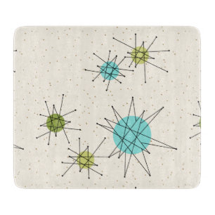 Ikonisches Atomic Starbursts Schneidbrett Schneidebrett