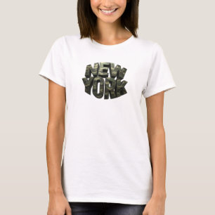 Ikonisches farbenfrohes NEW YORK Zitat-Shirt T-Shirt