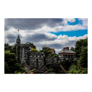 Ikonisches Foto von Belvedere Burg im NYC Poster