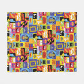 Ikonisches FRIENDS™-Muster Fleecedecke (Vorderseite (Horizontal))