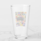 Ikonisches FRIENDS™-Muster Glas (Rückseite)