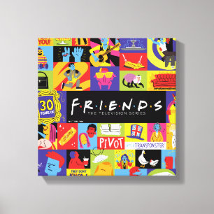 Ikonisches FRIENDS™-Muster Leinwanddruck
