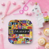 Ikonisches FRIENDS™-Muster Pappteller (Party)