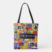 Ikonisches FRIENDS™-Muster Tasche (Rückseite)
