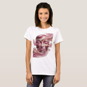 Ikonisches Gold ABSTRACT ART Statement Design T-Shirt (Vorne ganz)