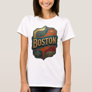 Ikonisches Gold BOSTON T-Shirt