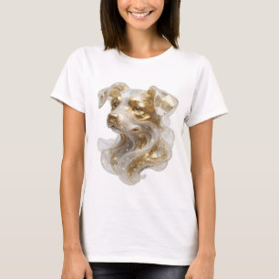 Ikonisches Gold GOLDEN DOG Grafikdesign T-Shirt